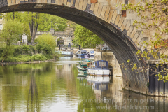 Railway bridge over the River Avon, Bath, Great Britain.