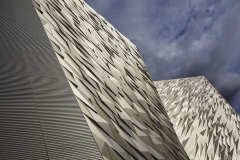 A view of the Titanic Museum, in the Titanic Quarter, Belfast, Northern Ireland, UK.