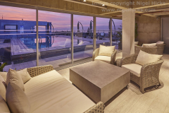Roofdeck Lanai area, Hotel Tryp, Manila, Philippines.