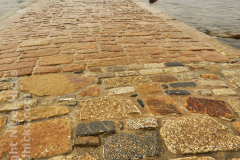 St Michael\'s Mount in early morning light and a falling tide; Marazion, near Penzance, Cornwall, Great Britain.