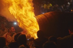 Ottery Tar Barrels, Ottery St Mary, Devon, Great Britain. 4th Nov 2017.