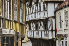 Medieval buildings in Axbridge, Somerset, Great Britain.