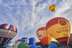 Bristol International Balloon Fiesta, first mass balloon ascent of the 2019 Fiesta, over Bristol, 8th August 2019.