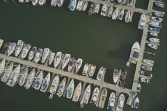 A view of the Dart Marina, on the River Dart, at Kingswear, Devon, Great Britain.