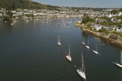 A view of the River Dart at Dartmouth, Devon, Great Britain.