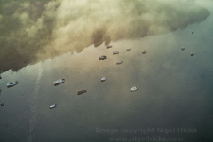 Salcombe and the Kingsbridge Estuary in the early morning; Devon, Great Britain.