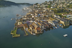 Salcombe and the Kingsbridge Estuary in the early morning; Devon, Great Britain.