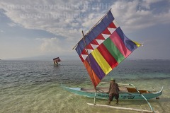 Vintas sailing at Santa Cruz Island, Zamboanga, Mindanao, Philippines.