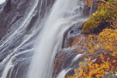 Hraunfossar Falls, near Reykholt, west Iceland.