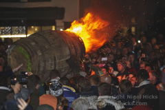 Ottery Tar Barrels, Ottery St Mary, Devon, Great Britain. 4th Nov 2017.