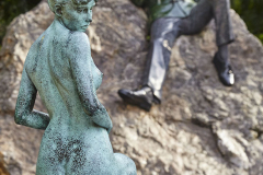 Statue of Oscar Wilde, on Merrion Square, Dublin, Ireland.