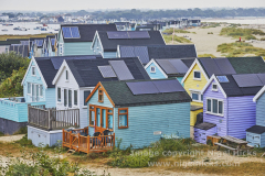 A view of the Mudeford sandbank, near Christchurch, Dorset, Great Britain.