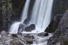 Waterfall on the cliffs of Hartland, nr Hartland Quay, Devon, Great Britain.