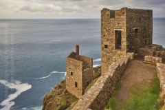 The ruins of Botallack tin mine, near St Just, Cornwall, Great Britain.