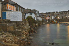 The fishing harbour at Mousehole, near Penzance, Cornwall, Great Britain.